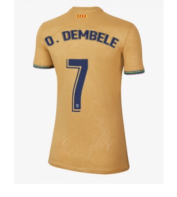 Barcelona Ousmane Dembele #7 Bortedrakt Kvinner 2022-23 Kortermet